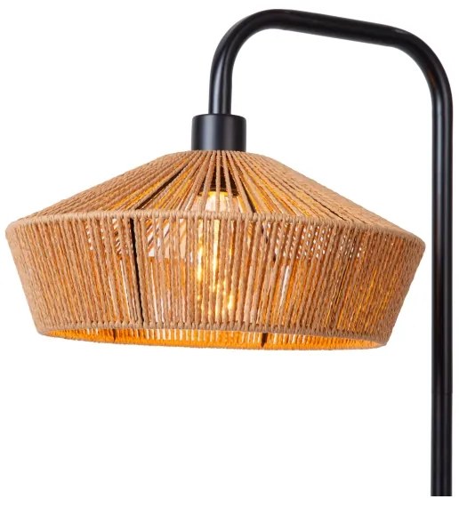 Lucide 10713/28/72 - Stojacia lampa YUNKAI 1xE27/60W/230V hnedá