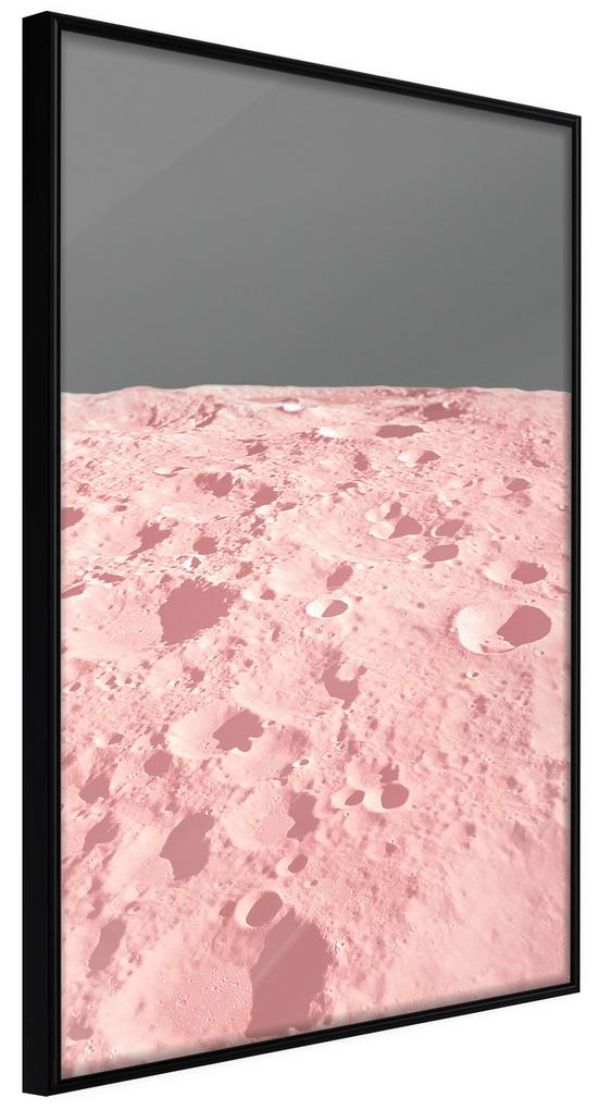 Artgeist Plagát - Pink Moon [Poster] Veľkosť: 20x30, Verzia: Čierny rám