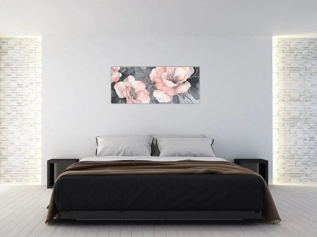 Obraz - Séria kvetov (120x50 cm)