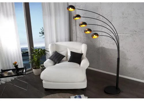 Stojaca lampa 22967 Čierna - Komfort-nábytok