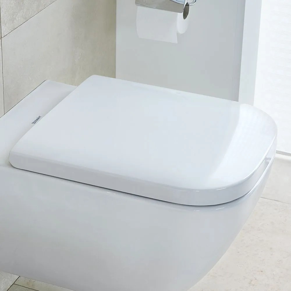 DURAVIT Happy D.2 WC sedátko bez sklápacej automatiky, odnímateľné, tvrdé z Duroplastu, biela, 0064510000