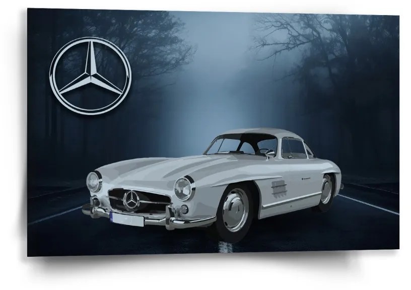 Sablio Obraz Mercedes-Benz 300 SL V lese - 60x40 cm