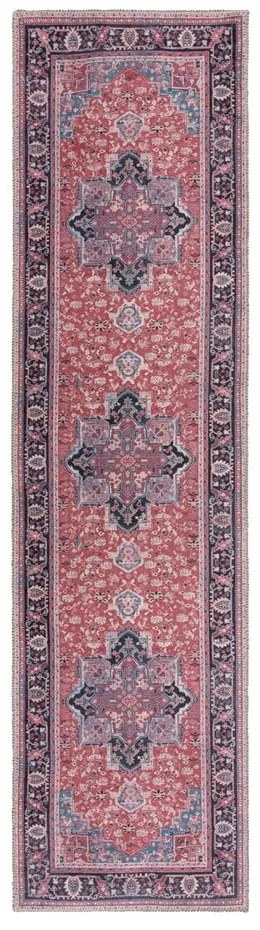 Vínovočervený umývateľný behúň s prímesou recyklovaných vlákien 60x230 cm Windsor – Flair Rugs