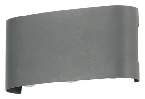 Brilagi - LED vonkajšie nástenné svietidlo FLAREBOX LED/6W/230V antracit IP65