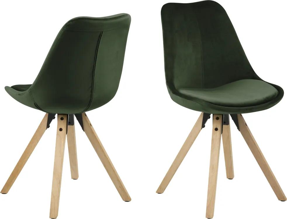Dizajnová stolička Nascha, lesno zelená
