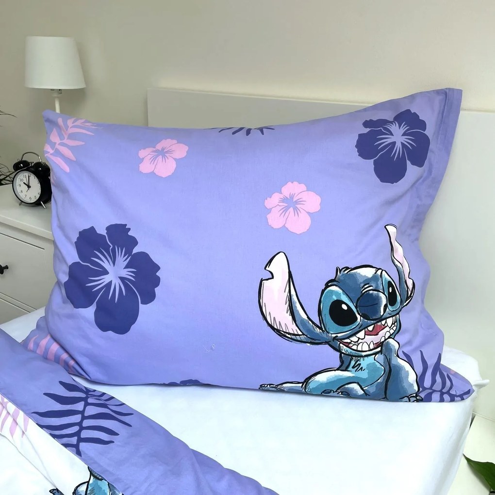 Jerry Fabrics Bavlnené obliečky 140x200 + 70x90 cm - Lilo and Stitch
