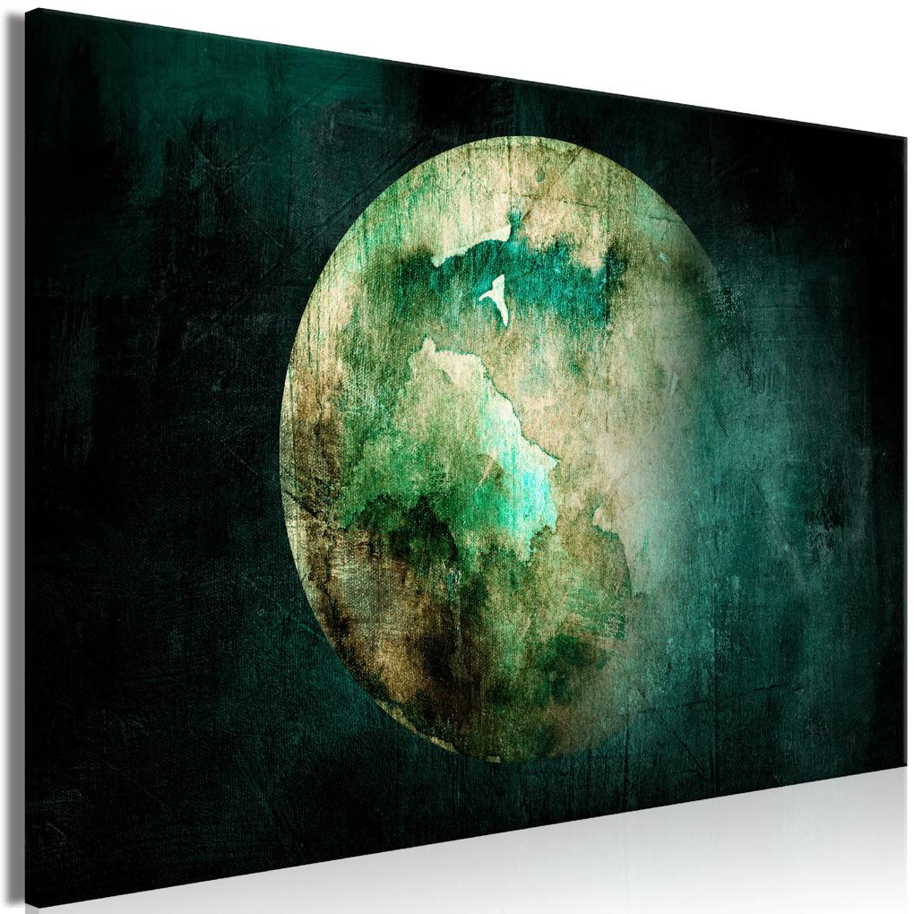 Artgeist Obraz - Green Pangea (1 Part) Wide Veľkosť: 120x80, Verzia: Na talianskom plátne