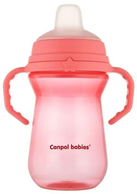 Canpol Babies Silikónový hrnček FirstCup 250ml, pink