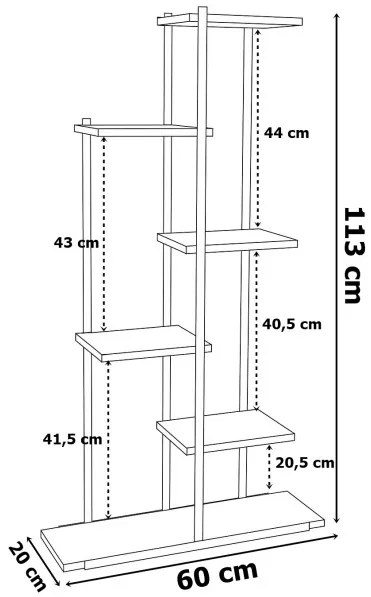 Stojan na kvety IKER 6 úrovní