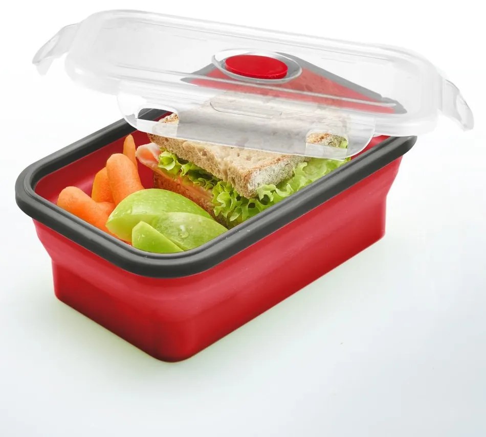 Westmark Skladacia dóza na jedlo, hranatá, 600 ml, M