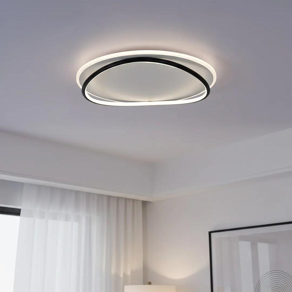 Stropné LED svietidlo Halo, 2x LED 38w, 4000k, b