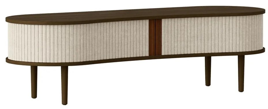 Hnedo-béžový TV stolík v dekore duba 140x40 cm Audacious – UMAGE