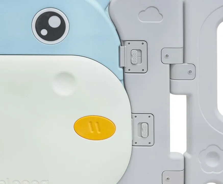 Modulárna ohrádka Hippo pre deti ZOG.SQ-002 Farba: modrá