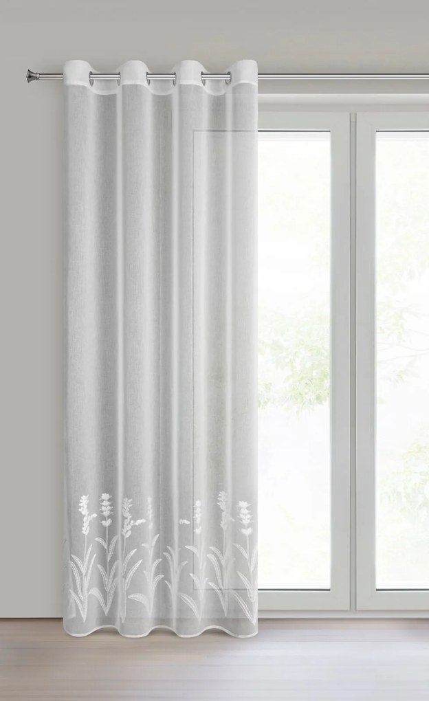 ZÁCLONA NA KRÚŽKOCH TONYA 140X250 CM VZOROVANÁ