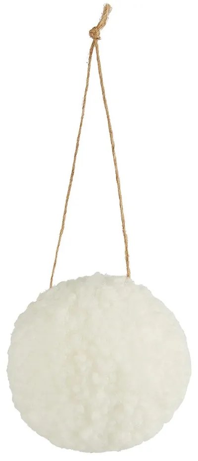 HANG ON Plyšová guľa 8 cm - biela