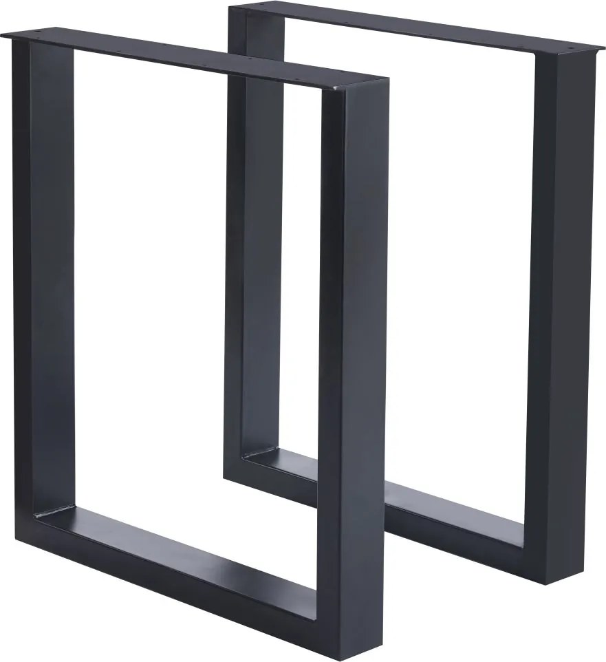 Vintino Kovové stolové nohy 71 × 60 cm – čierne (2 ks)