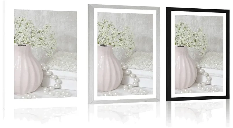 Plagát s paspartou luxusné zátišie - 40x60 silver