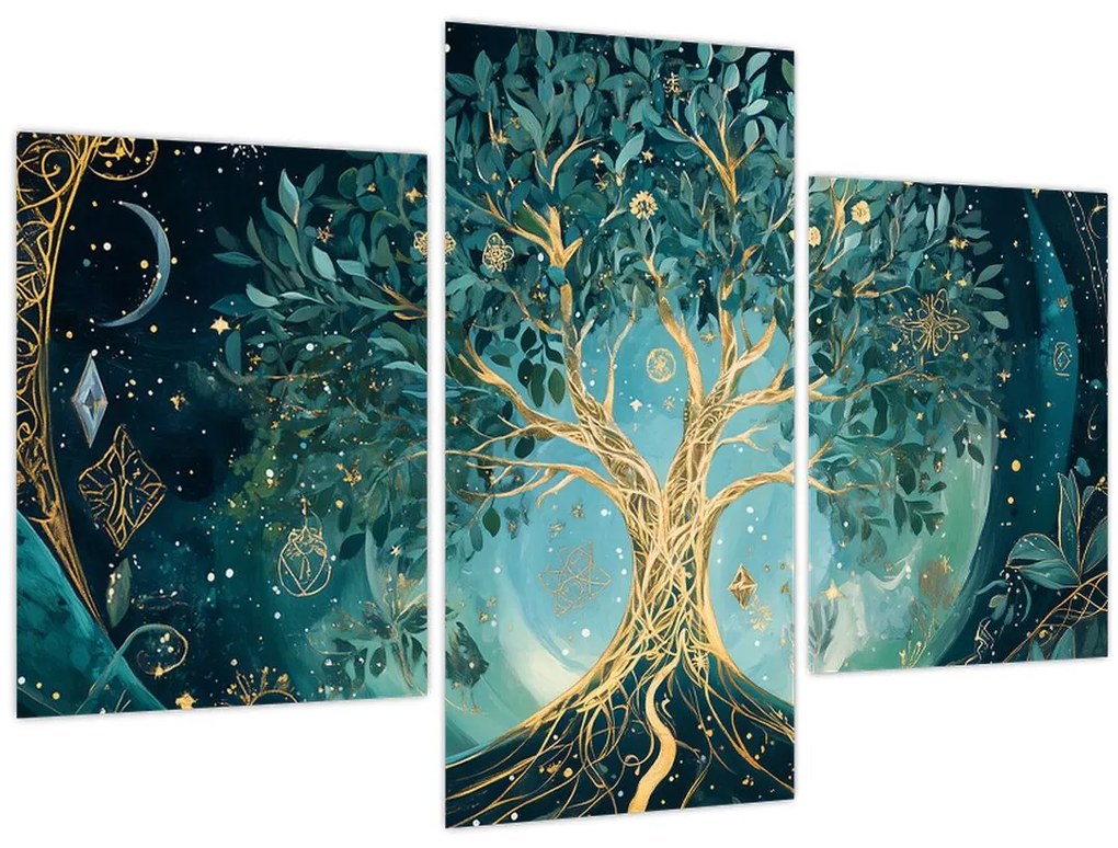 Obraz – Strom života vo vesmíre (90x60 cm)