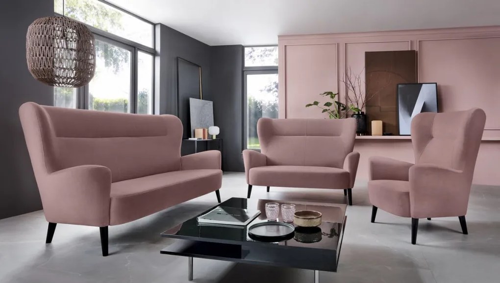 Dvojmiestna pohovka Next, staroružová látka