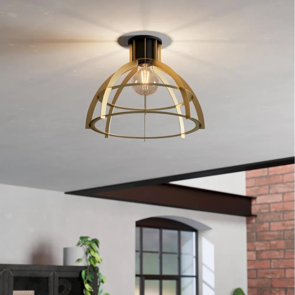 Eglo 43766 - Stropné svietidlo STILLINGTON 1xE27/40W/230V zlatá