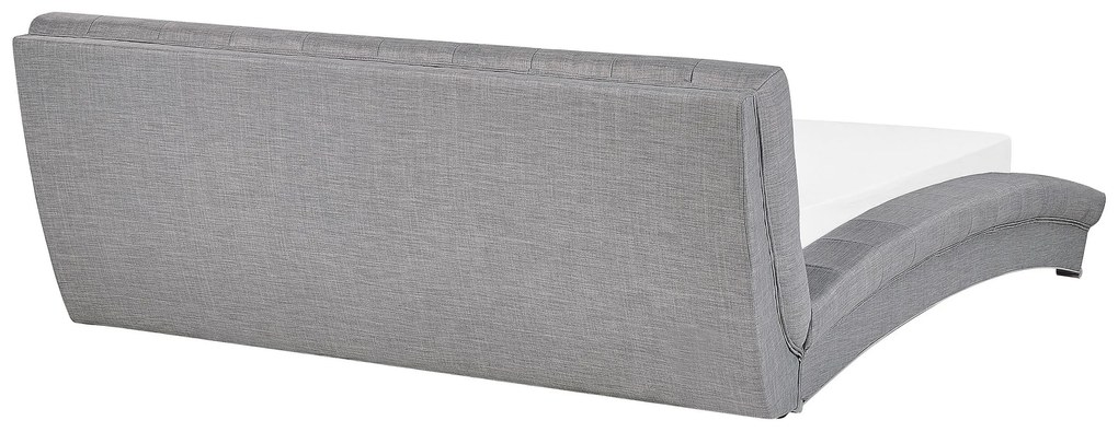 Elegantná sivá čalúnená posteľ 160x200cm LILLE Beliani