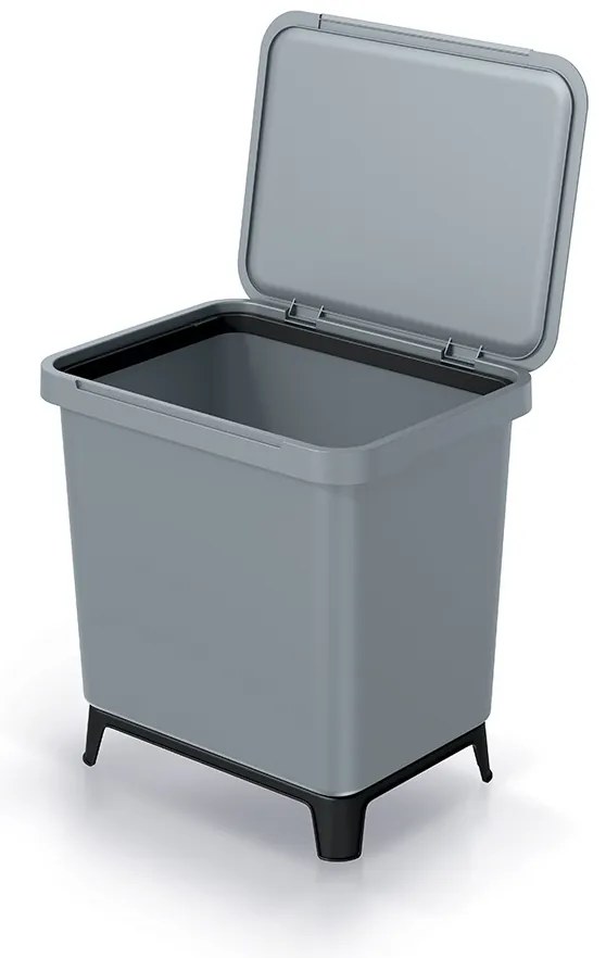 Odpadkový kôš, 29 l, sivá