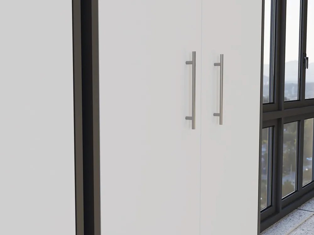 Kancelársky regál OLIV 2D antracit/biela