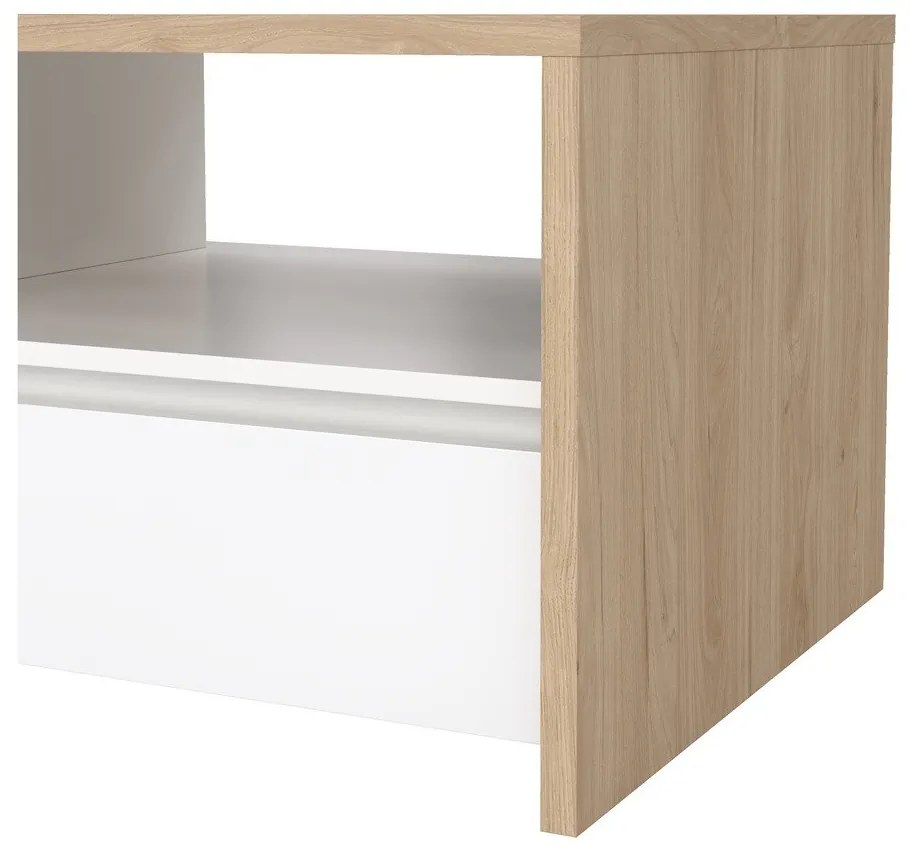 Biely/v prírodnej farbe konferenčný stolík 60x120 cm Next – Tvilum