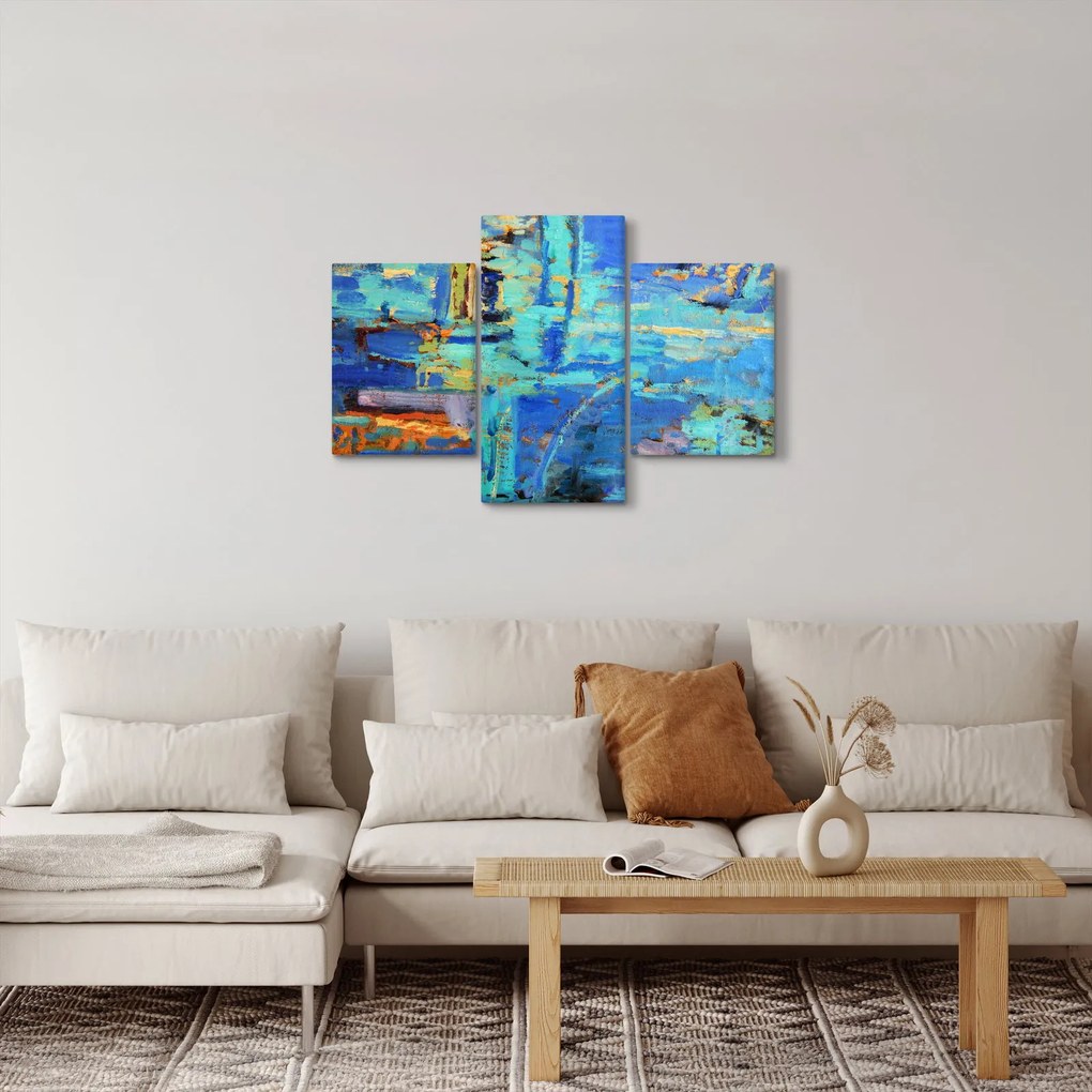 Obraz - Abstraktné olejomaľba (90x60 cm)