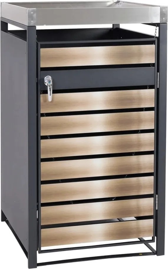 Prístrešok na smetiaku J81 so záhonom