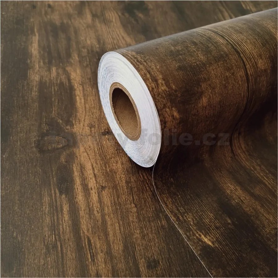 Špeciálna renovačná fólia 99-6295, rozmer 90 cm x 21 m, orech Seattle, DIMEX