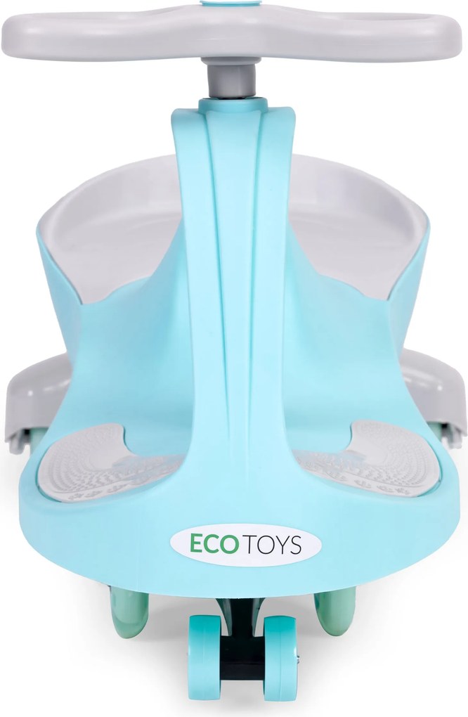 Gravitačné jazdítko ECOTOYS s LED kolesami, gumové, modré - pre deti od 3 rokov