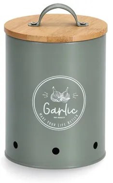 Zeller Present Súprava 3 plechových dóz na cibuľu, cesnak a zemiaky s bambusovým viečkom FARM