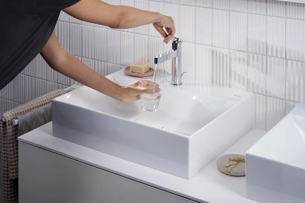 Hansgrohe Finoris, umývadlová batéria 110, s výpustom, EcoSmart, chrómová, 76020000