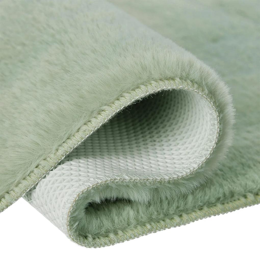 Dekorstudio Kožušinový koberec do kúpeľne TOPIA mats - šalviovo zelený Rozmer koberca: 50x90cm