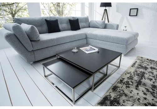 Konferenčný stôl 37118 75x75cm 2-Set Čierny - Komfort-nábytok