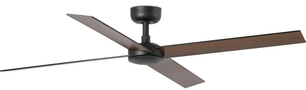 FARO 34356WT - Stropný ventilátor RUDDER L hnedá/čierna pr. 132 cm WT + DO