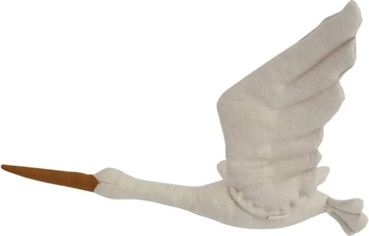 Dekorácia do detskej izby bocian - béžový