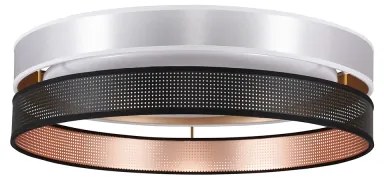 Duolla-LED Stropné svietidlo ROLLER DUO SH. LED/24W/230V pr. 45 cm strieborná/čierna