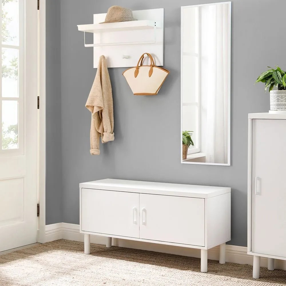 Skrinka na topánky VASAGLE s dvojkrídlovými dvierkami LHS051W01