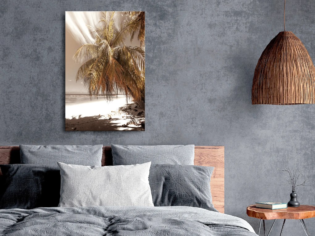 Artgeist Obraz - Palm Shadow (1 Part) Vertical Veľkosť: 40x60, Verzia: Premium Print