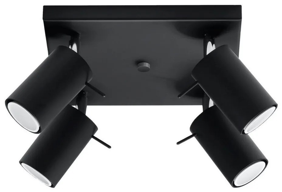 Brilagi -  LED Bodové svietidlo ASMUS 4xGU10/7W/230V čierna