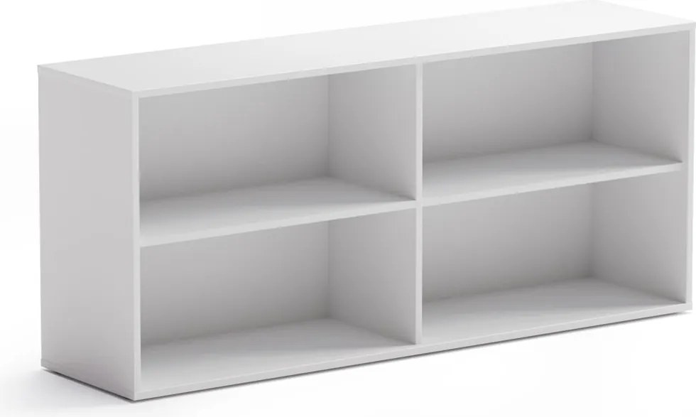 Kancelársky regál BLOCK, 1600 × 400 × 710 mm, biela