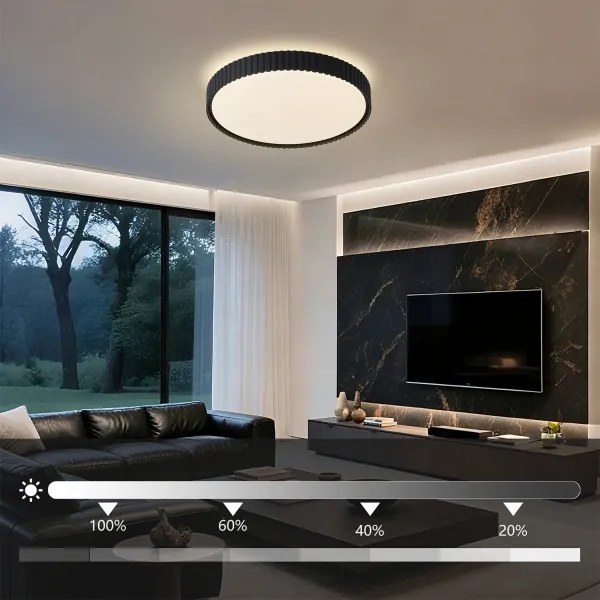 BRILAGI - LED stmievateľné stropné svietidlo ORINO LED/54W/230V 3000-6000K čierne, priemer 43 cm + DO (diaľkové ovládanie)