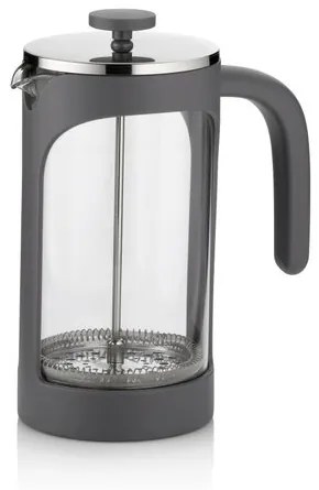 Konvička na čaj a kávu VERONA French Press 1 l sivá