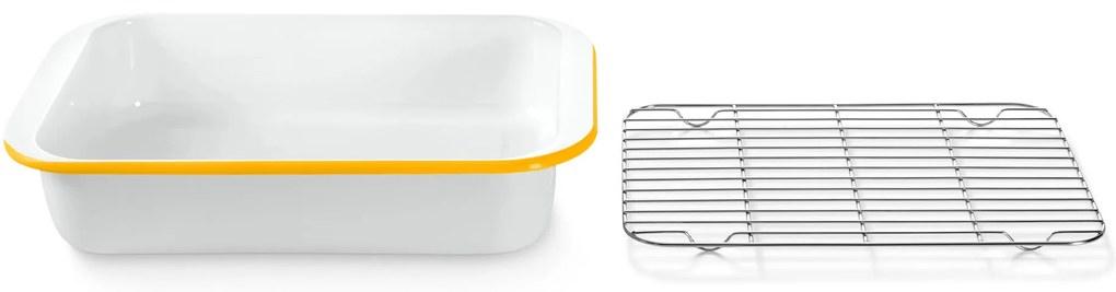 Smaltovaná forma na zapekanie s mriežkou