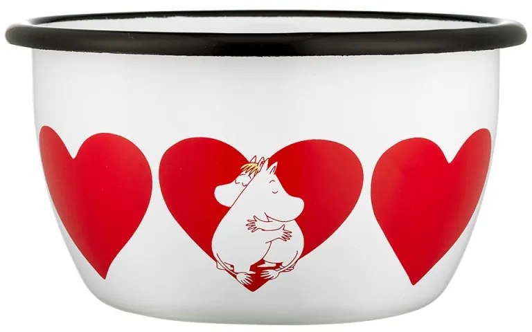 Miska Moomin Heart 0,6l, smalt