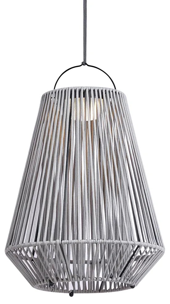 Bohemian stolná lampa sivá vrátane LED 3-stupňové stmievanie IP54 Solárne nabíjanie - Duca