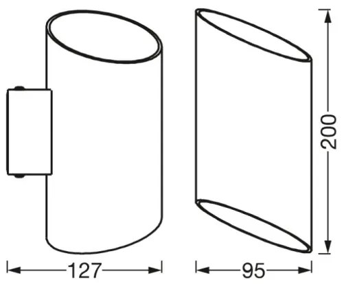 Ledvance - LED Stmievateľné nástenné svietidlo SMART+ CYLINDRO LED/12W/230V Wi-Fi