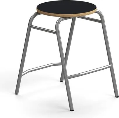 Stolička ALTUS, výška 510 mm, strieborná/antracit